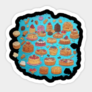 Baking Vintage Since Established Kawaii Minimalist Coffee Sticker